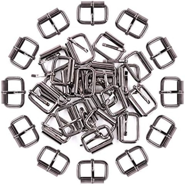 60Pcs 1 Inch / 25mm Heavy Duty Metal Ring Buckle Webbing Belts