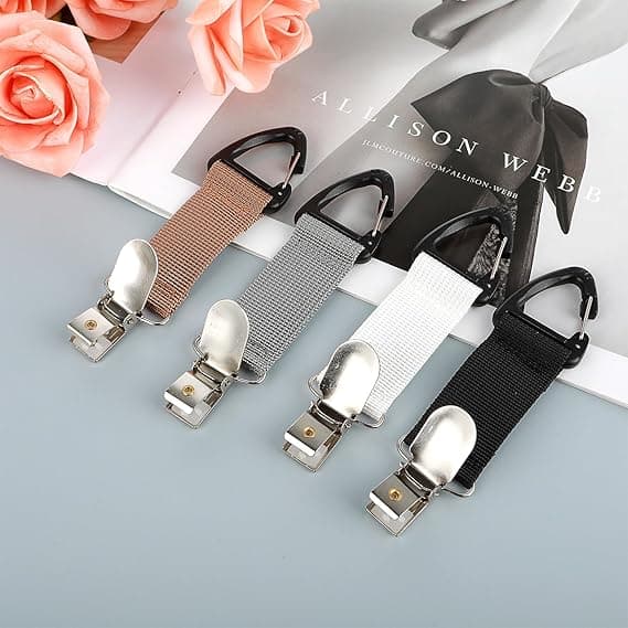 4 st Resehattklämma Elastisk Hatthållare för Handväska Handsfree Väskaccessoar för Resväskor Ryggsäckar Plånböcker Bagage O