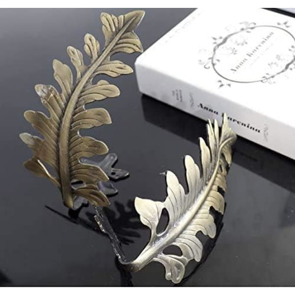 20x3cm Bronse 1 Par Nye Europeiske Blad Gardinholdere Gardinholdere Dekorative Veggkroker Henger for Gardiner Lin