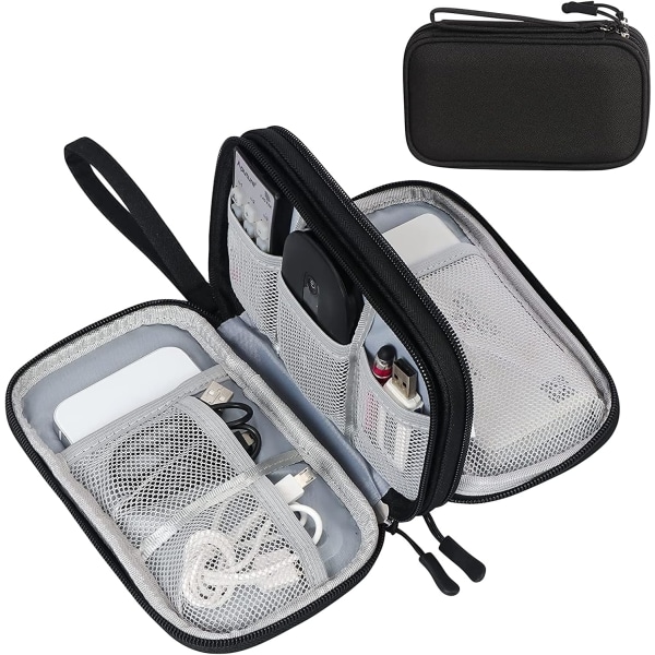 Cable bag, electronics bag organizer, cable organizer, cable case