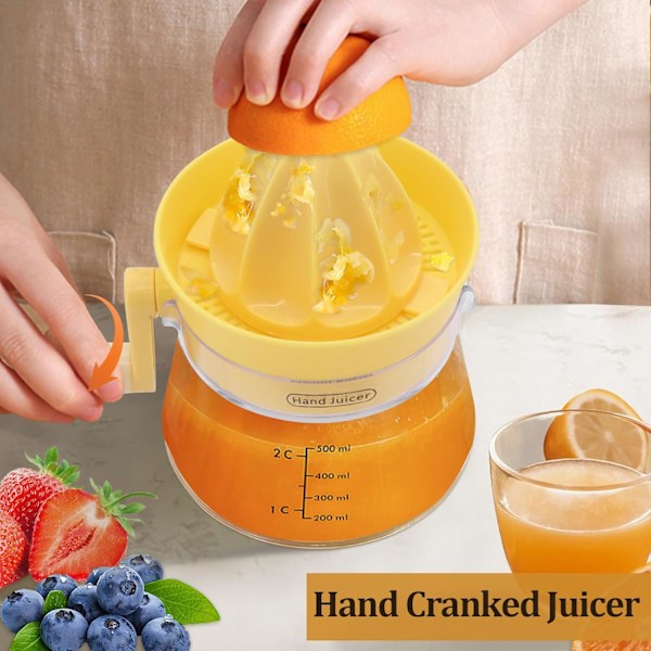 Manuel Citruspresser, Citron- og Appelsinpresser, Citruspresser, Manuel Citruspresser med Målekop