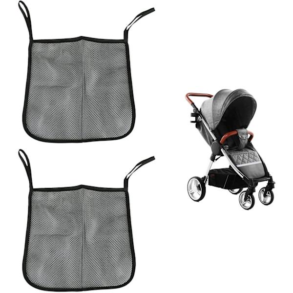 Mesh barnvagnsförvaringsväska, universell barnvagnsförvaringsnät, promenad