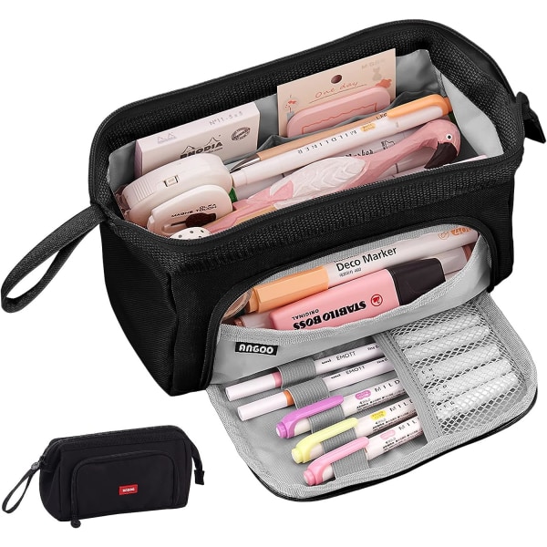 School Pencil Case Large Capacity Pencil Case with Handle Pe