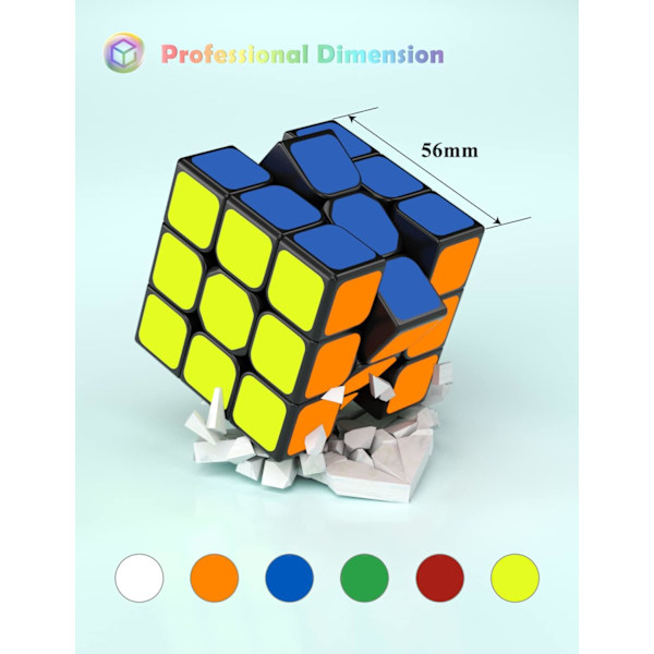 3x3 Magisk Terning, 3x3 Speed ​​Cube Original Speed ​​Cube