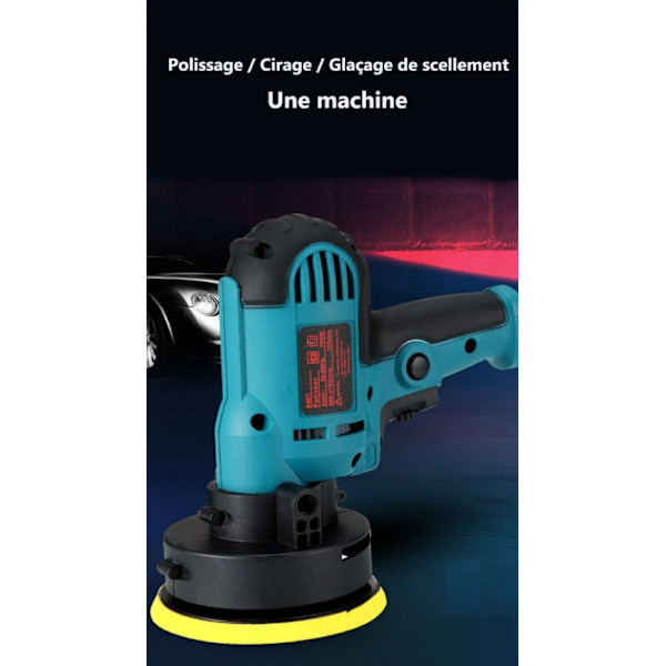 700W automatisk polermaskin - excentrisk polermaskin 3600rpm - Steglös hastighet