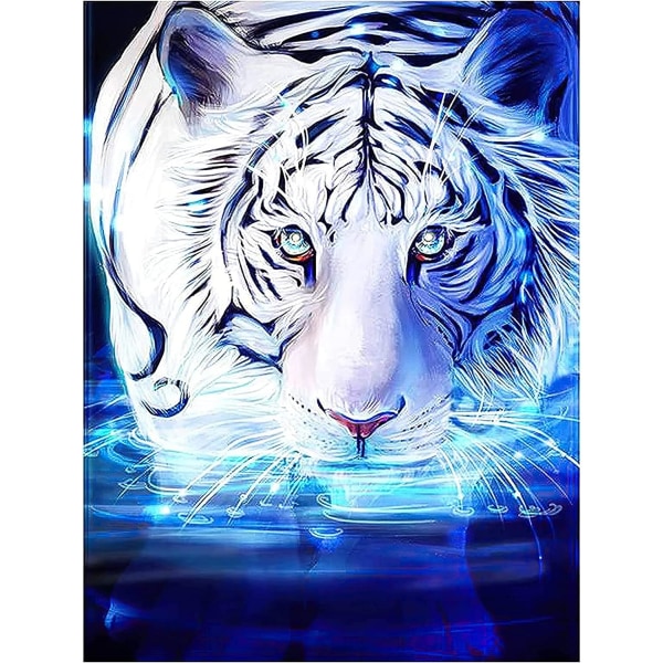 30*40 CM 5D diamond painting Tiger för vuxna barn, full