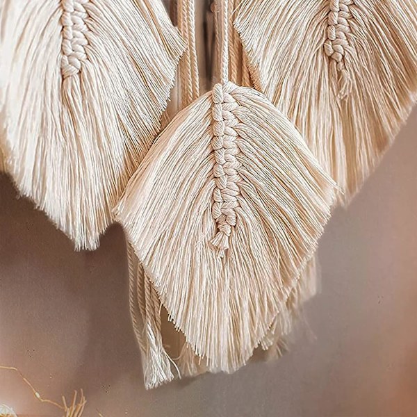 Smuk drøm Dreamcatcher Giant Dreamcatcher Macrame med fjer