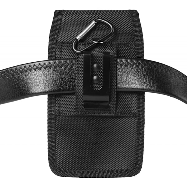 Telefonpung Bælteclips Holster Taske Cover Talje Nylon Etui Bæltestropper Kortholder L