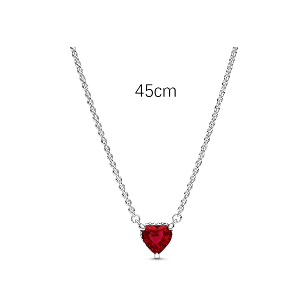 1 Pandora Timeless Red Heart Necklace