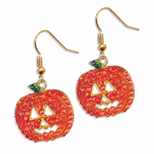 Halloween Pumpkin korvakorut Hypoallergenic Crystal Dangle korvakorut