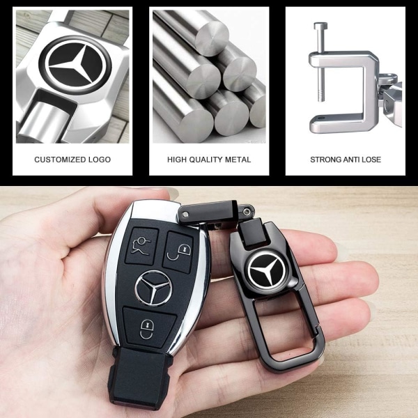 Metallinen auton avainnippu auton avainrengas logolla, lisävaruste auton avain