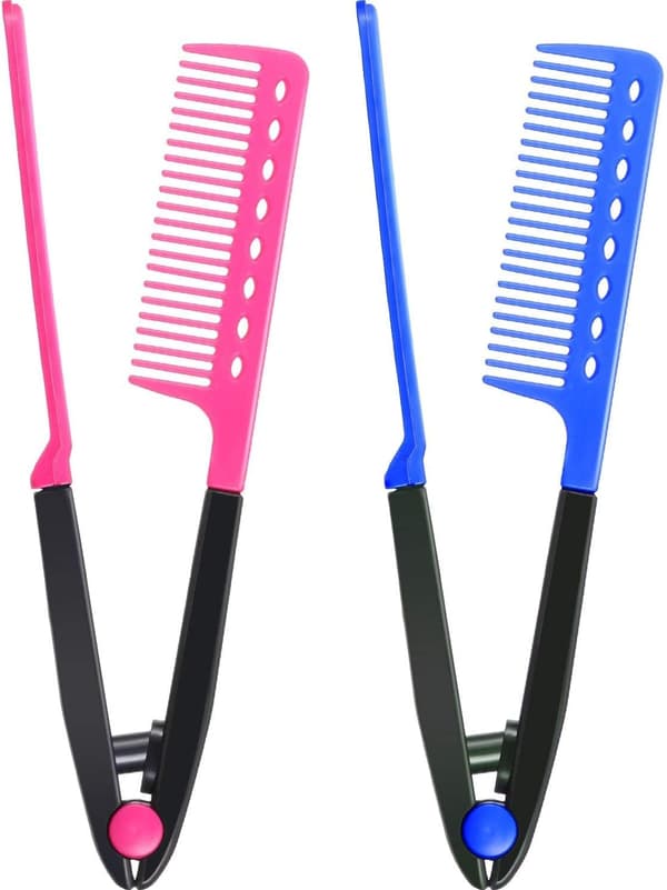 2 kappaletta hiusten suoristuskampaa