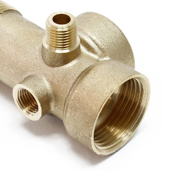 Messingfitting 5-vejs DN25 1\" DN13 1/4\" Blæretank tryktanke