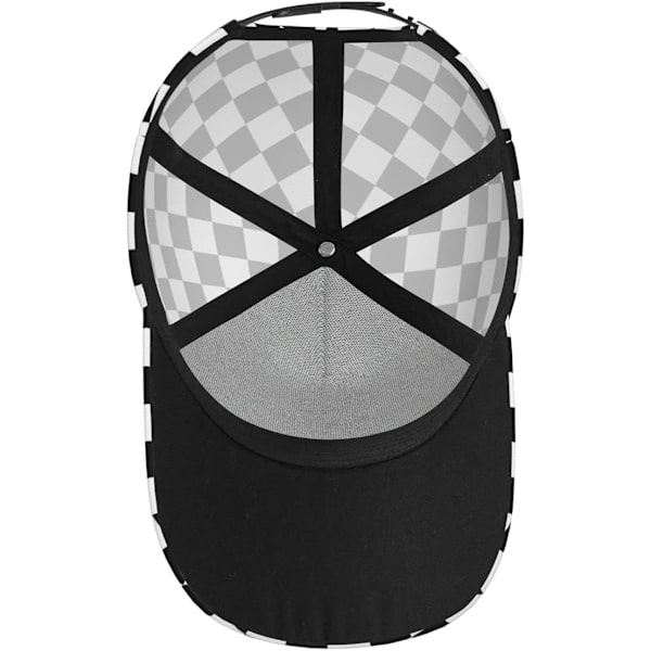 Justerbar Buet Skygge Baseball Cap med Klassisk Gris Bund Unisex