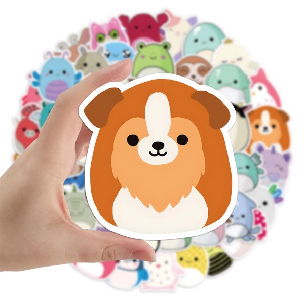 100 stk Kawaii Sjove Dyr Klistermærker, Smukke Klistermærker til Voksne
