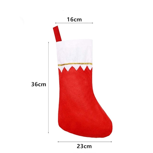 12 Julstrumpor, Julstövlar, Julstrumpor att fylla och hänga upp julklappar i
