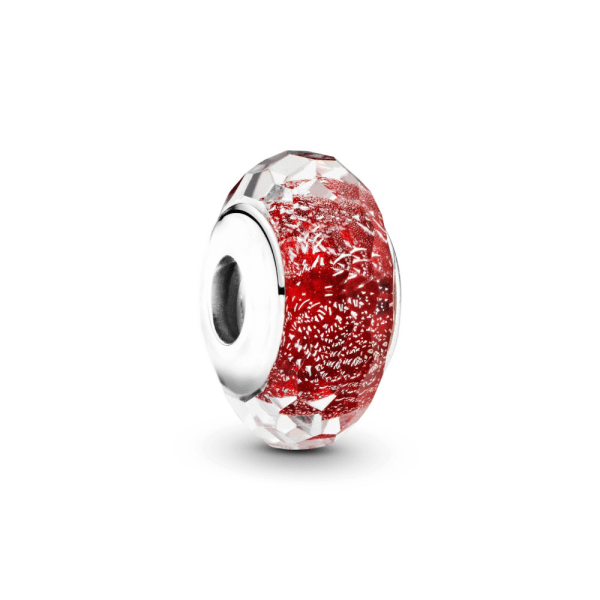 Åpningsdiameteren er omtrent 4,5 mm, isprekkede glassperler 925 sterling sølvperler til armbånd,