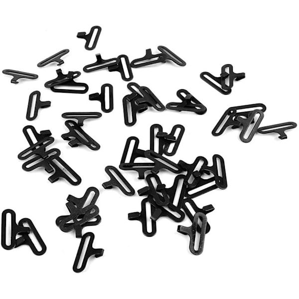50 Sæt Justerbare Sløjfebåndsklips Sæt, Galvaniseret Metal Justerbar Hæklukning til Sløjfebånd Armbånd Farve