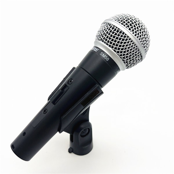 För Shure SM58 Dynamisk sångmikrofon Trådbunden mikrofon med switch Wit