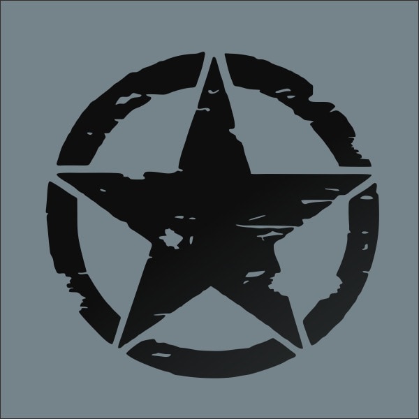 2-pack Off-Road Star Military Destroy US Army Decals Persona