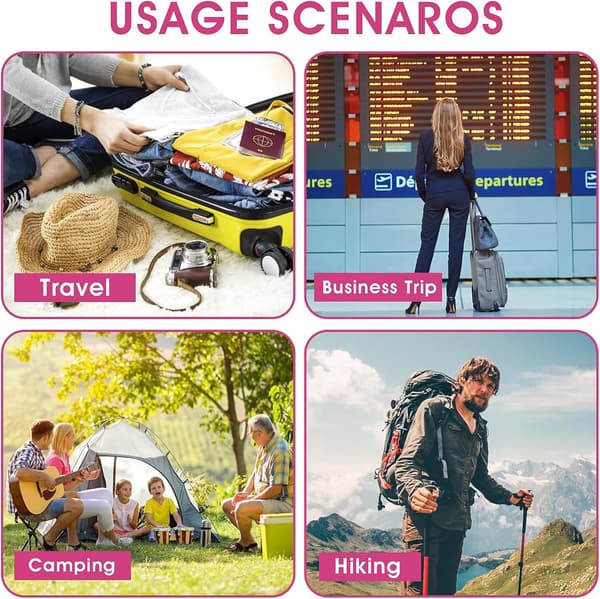 2 stk. foldbare og bløde rejsetandbørster til rejser, camping, vandreture, 2 stk.