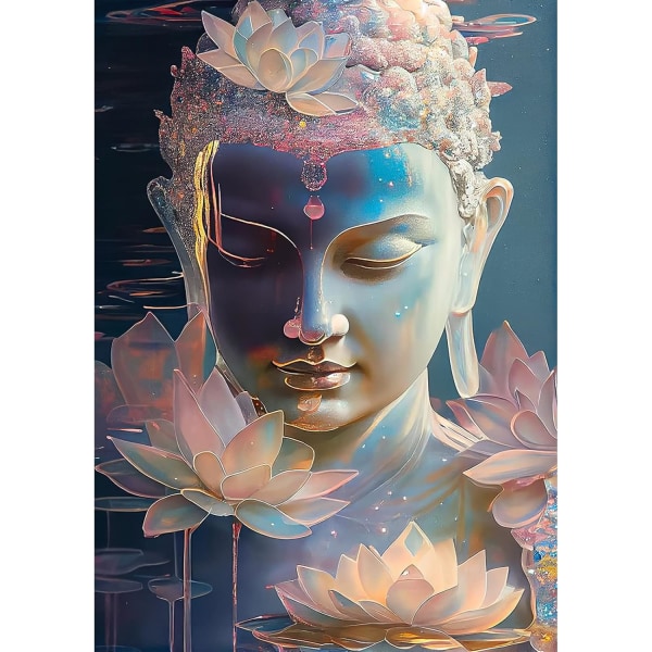 30x40 cm Timanttimaalauspakkaukset, Buddha (Tyyli 4)