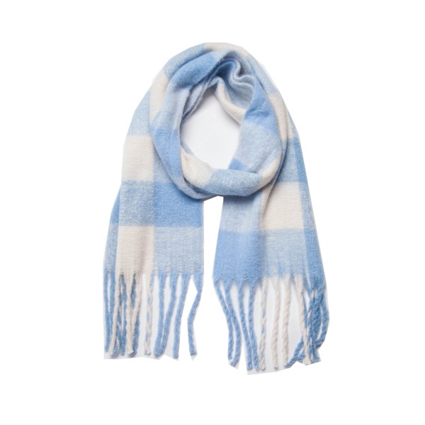 Kvinnors K Cashmere Stor Färgad Rutig Halsduk Vinter Varm Wrap Halsduk