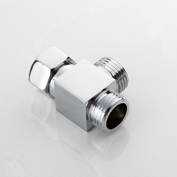 1 st 3-vägs duschomkopplare 2 cm Duschhuvud T-formad Duscharm Duschadapter Ventil Ersättning Duschomkopplare Adapter för Badrum Kök