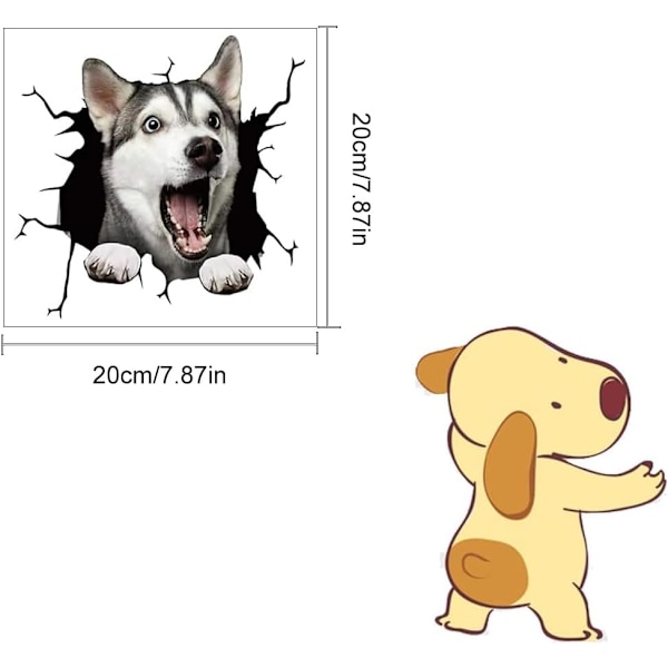 (A) Hundbilsdekaler, Hundbilsdekal Roliga Bildekaler Personali