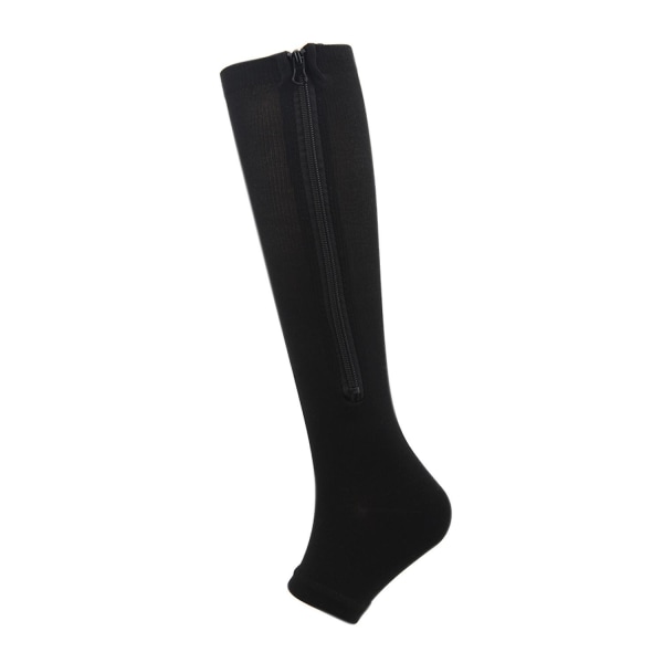 2 Pairs Medical Compression Socks Zipper Thickened Professio