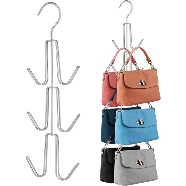 2-pack handväska, handväska (silver, inga påsar)