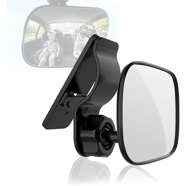 Baby Car Mirror, 360° Rotation Car Rear View Mirror, Baby Rear View Mirror with Clip, Baby Monitorin