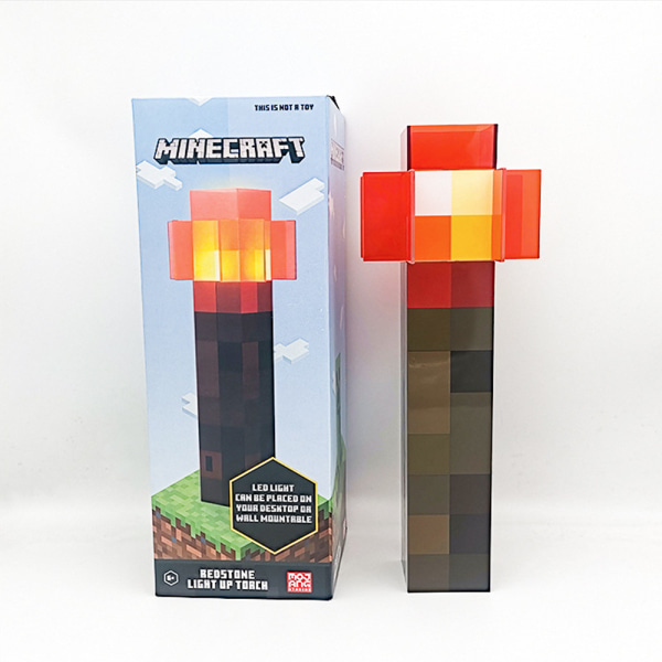 Minecraft Toys Redstone Torch LED Light 12,6 tum - USB Rech