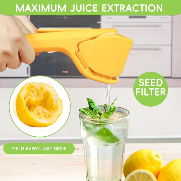Original Lemon Fluicer Easy-Squeeze Fold-Flat Sitruspresse, Passer Lime & Sitron