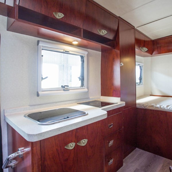 Diameter 20mm Camper Bil Halvmåne Tryklås Rv Caravan Skuffe