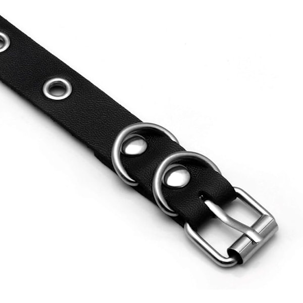 1 stk. PU Læder Halskæde Grommet Øjelet Choker til Kvinder Mænd Punk Krave Goth Emo Tilbehør