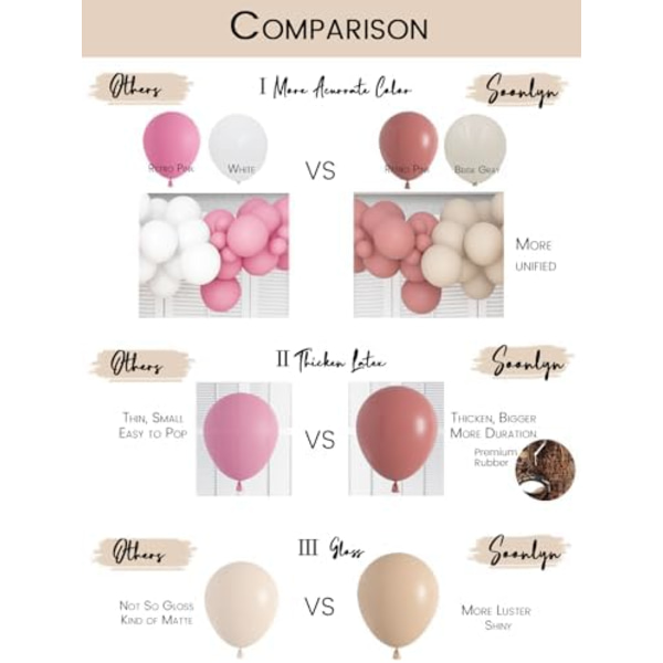 Ballonbue Kit Boho Nud Beige Balloner 5 stk Blomst Folie Daisy Balloner Hvid Sand Rosa Boho Balloner til Babyshower