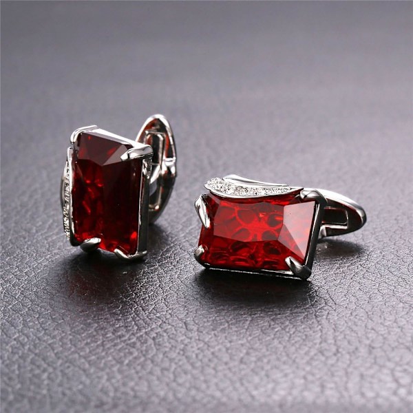 Manschetknapper til Mænd til Bryllup, Jul, Forretning, Platin eller 18K Guldbelagt Krystal Fancy Sten Manschetknapper, Tilpasset Foto Cu