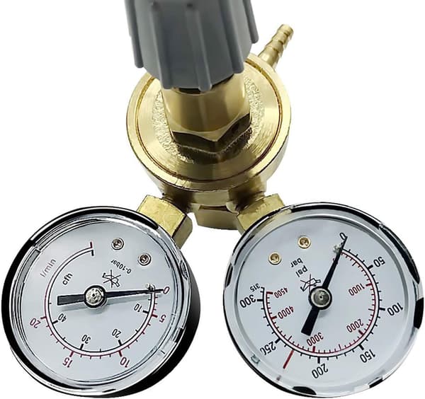 Trycksregulator - Manometer - Argon/CO² Helium skyddsgas - MIG/MAG/TIG/TIG Svetsning - VECTOR WELDING