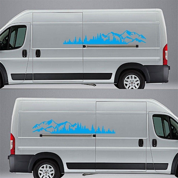 2 kpl auton tarroja sininen metsä vinyyli auton tarrat kuorma-auton ikkuna takapuoli
