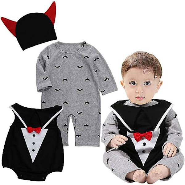 Baby Vinter Gresskar Halloween Romper Nyfødt Body Kostyme kostymer 95