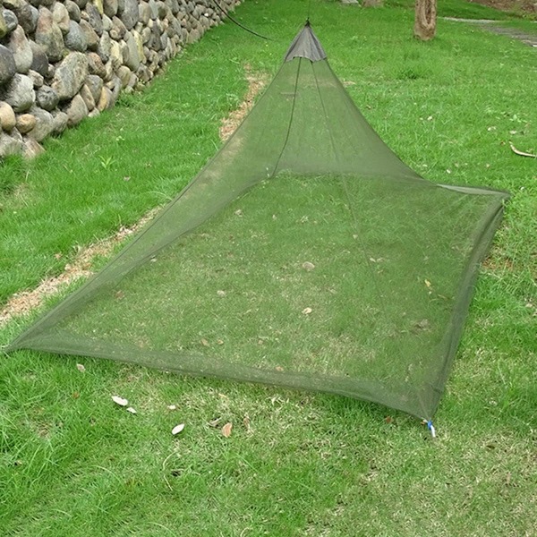 Svart utomhus bärbar camping myggnät för utomhus