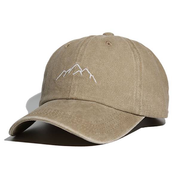 Herr Basebollkeps Bomull Broderad Solhatt Unisex Justerbar C