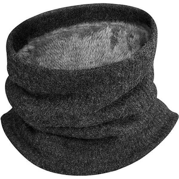Flickhalsvärmare för flickor, vinter, stickad halsvärmare med fleecefoder, varm halsvärmare, tjock tubhals