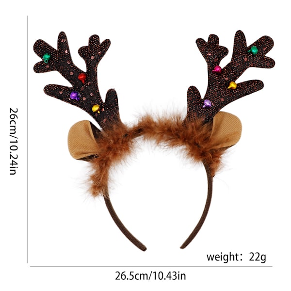 Jule-Sødt Reindeer Hårbånd Voksne Børn Julefest Favoritforsyninger Juletilbehør Juleferie