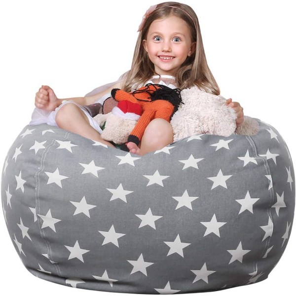 38 Inch Kids Stuffed Animal Storage Beanbag Cover - Stuffed