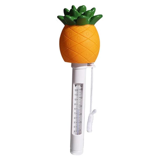 Flytande Vattentermometer Splittersäker Ananas Pool Temperaturmätare Trädgård Utomhusbruk