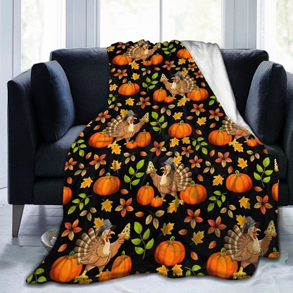 Thanksgiving Tyrkisk Teppe, HØST Teppe, Pumpe Teppe, Thanksgiving Bursdagsgave, Myk Sofa Teppe