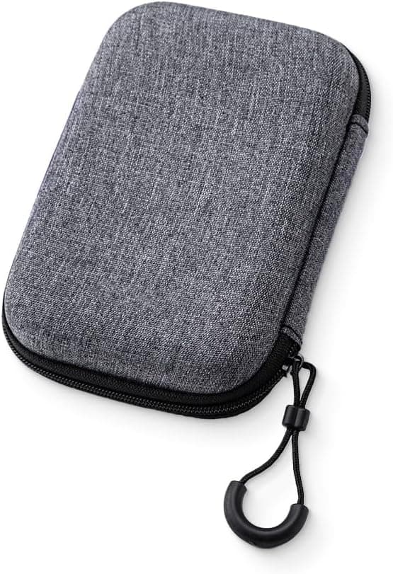 pc Ekstern Harddisk Taske - Stødsikker Hard Shell til 2,5 Tommer Bærbar SSD med Gevind Kabel Lomme