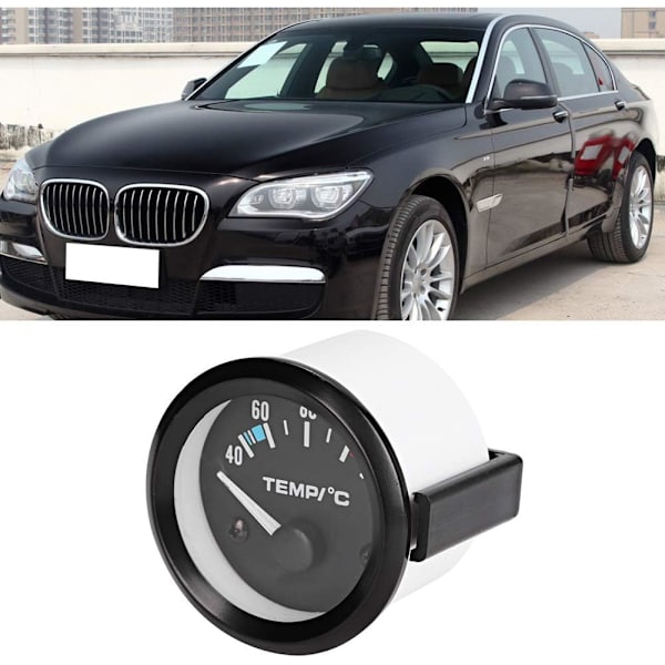 Elektrisk vandtemperaturmåler, 12V DC 2\" 40℃ - 120℃ Universal bil lastbil LED digital vandtempera
